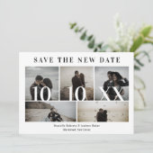 Covid19 Black Trendy New Date 5 Photos Wedding (Staand voorkant)