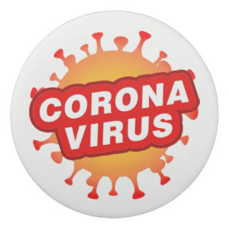 Covid19 Eraser CoronaVirus Structure Text Round Gum