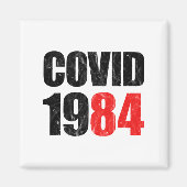 Covid 1984 magneet (Voorkant)