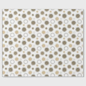 COVID-19 Corona Virus Pattern Gold Cadeaupapier (Vlak)