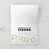 COVID 19 Ensemble Nous Sommes Un Fort Carte de rem (Intérieur)