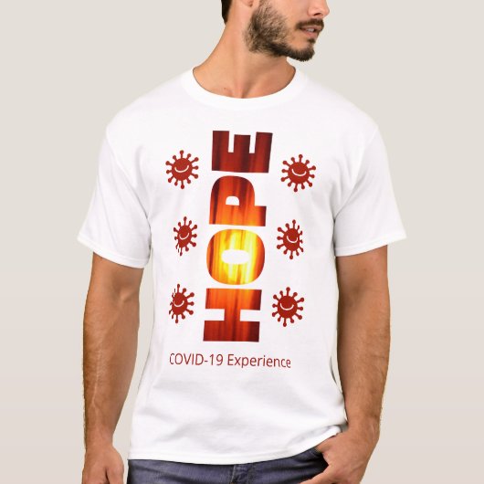 COVID-19-ervaring - Hope Sunset, glimlachte viruss T-shirt (Voorkant)