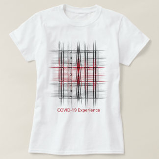 COVID-19 Experience, Death, Pandemic, Red & Black T-shirt