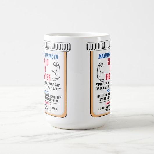 Covid 19 Fighter Inspirational Coffee Mug (Centre)