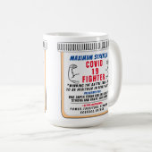 Covid 19 Fighter Inspirational Coffee Mug (Devant droit)