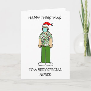 Covid 19 Happy Christmas to Nurse Kaart