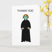 Covid 19 Hartelijk dank voor Vrouw Curate Kaart (Gele Bloem)