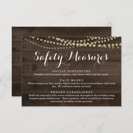 Covid 19 Informatie over het veiligheidsmasker - S Informatiekaartje (Voorkant / Achterkant)