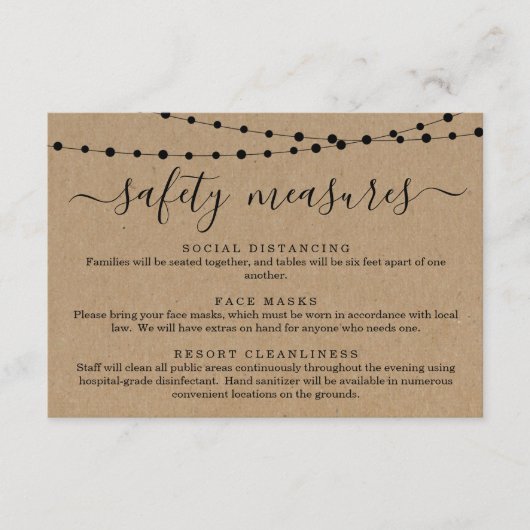 Covid 19 Informatie over het veiligheidsmasker - S Informatiekaartje (Voorkant)