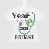 Covid -19 , Jaar van de zuster Kerstversiering Ornament (voorkant)