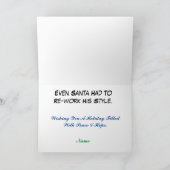 COVID-19 Père Noël et sa carte de Noël (Intérieur)