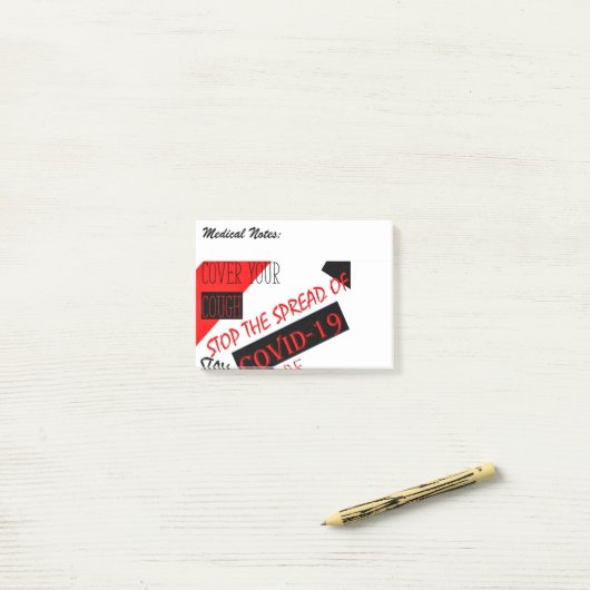 Covid-19 Post-it® Notes (Op bureau)