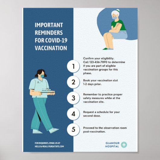 Covid 19 Poster papier (steen) (Voorkant)