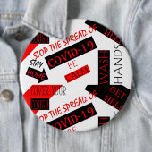 COVID-19 RONDE BUTTON 6,0 CM (In situ)