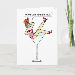 COVID 19 schrikkeljaar verjaardag Kaart