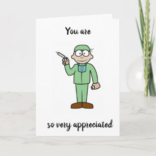 *COVID 19* TIJD OM ** EEN ARTS TE BEDANKEN ** DANK KAART