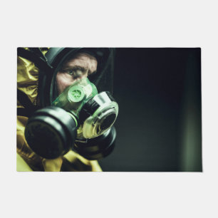 Covid 19 Vloermat gasmasker Deurmat