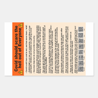 Covid devrait effrayer les autocollants de papier