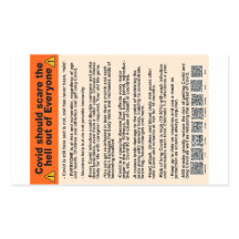 Covid devrait effrayer les autocollants de papier