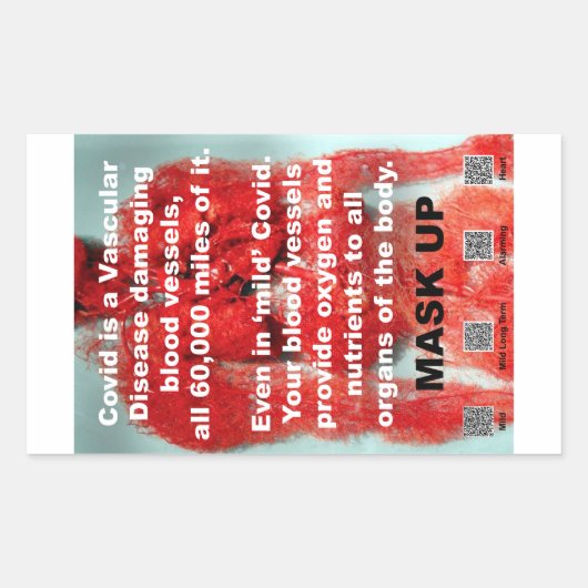 Covid est une maladie vasculaire autocollants papi (Devant)