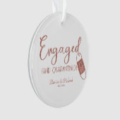 Covid Fiançailles Intéressé Et Quarantiné (devant)