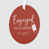 Covid Fiançailles Intéressé Et Quarantiné (devant)