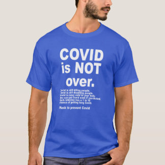 Covid gaat niet over donkere t-shirts
