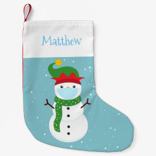Covid Kerstman 2020 Sneeuwman Cute Aangepast Kleine Kerstsok
