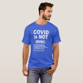 Covid n'est pas sur les t-shirts sombres (Devant entier)