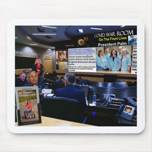 Covid, oorlogskamer muismat (Voorkant)