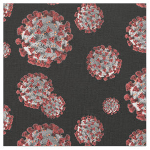 covid pathogen print coronavirus naadloos patroon stof