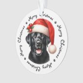 Covid Quarantaine Visage Masque de Noël Chien Père (devant)