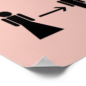 Covid Social Distances Salon Business Pink Poster (Coin)