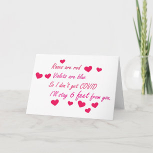 Covid Valentijns Gedicht Kaart