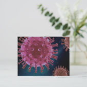 Covid Virus Biology Briefkaart (Staand voorkant)
