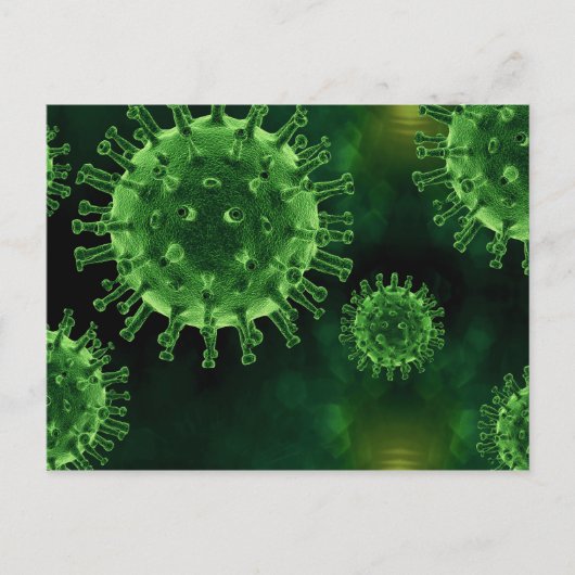 Covid Virus Pathogen Infectie Briefkaart (Voorkant)