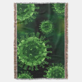 Covid Virus Pathogen Infectie Deken (Voorkant Verticaal)