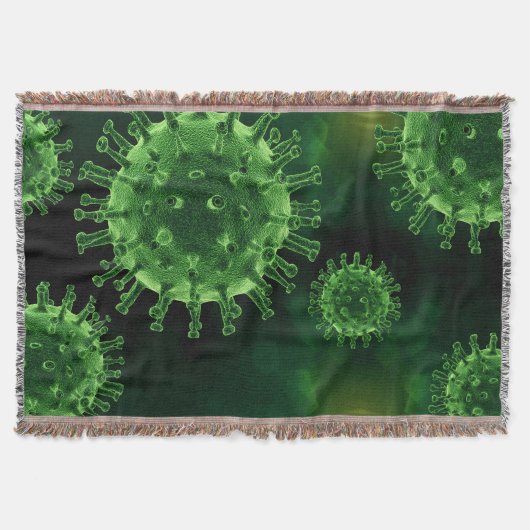Covid Virus Pathogen Infectie Deken (Voorkant)