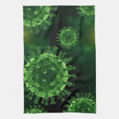 Covid Virus Pathogen Infectie Theedoek (Verticaal)