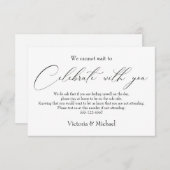 Covid Voor het geval je ziek trouwt Informatiekaartje (Voorkant / Achterkant)