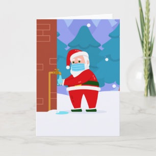 covid vrolijk kerst gezichtsmasker de kerstman was