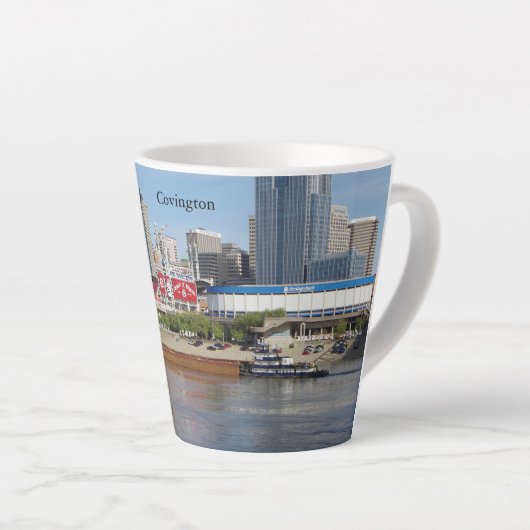 Covington & Barges latte mug (Angle droit)