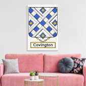 Covington Family Crest Canvas Afdruk (Insitu (Woonkamer))