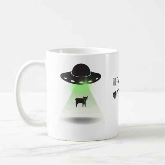 Cow Abduction Koffiemok (Links)