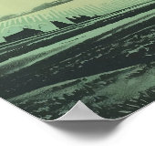 Cow Abduction Print Retro UFO Poster Alien Wall Ar (Coin)