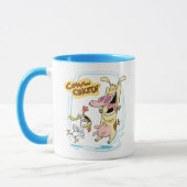 Cow and Chicken Laughing Graphic Mok (Links)