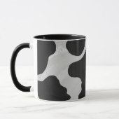 Cow Black en White Print Mok (Links)