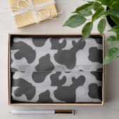Cow Black en White Print Tissuepapier (Geschenk)