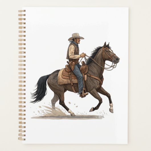 Cow-boy à cheval (Devant)
