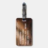 Cow Boy Boots Spur Country Monogram Bagagelabel (Achterkant verticaal)